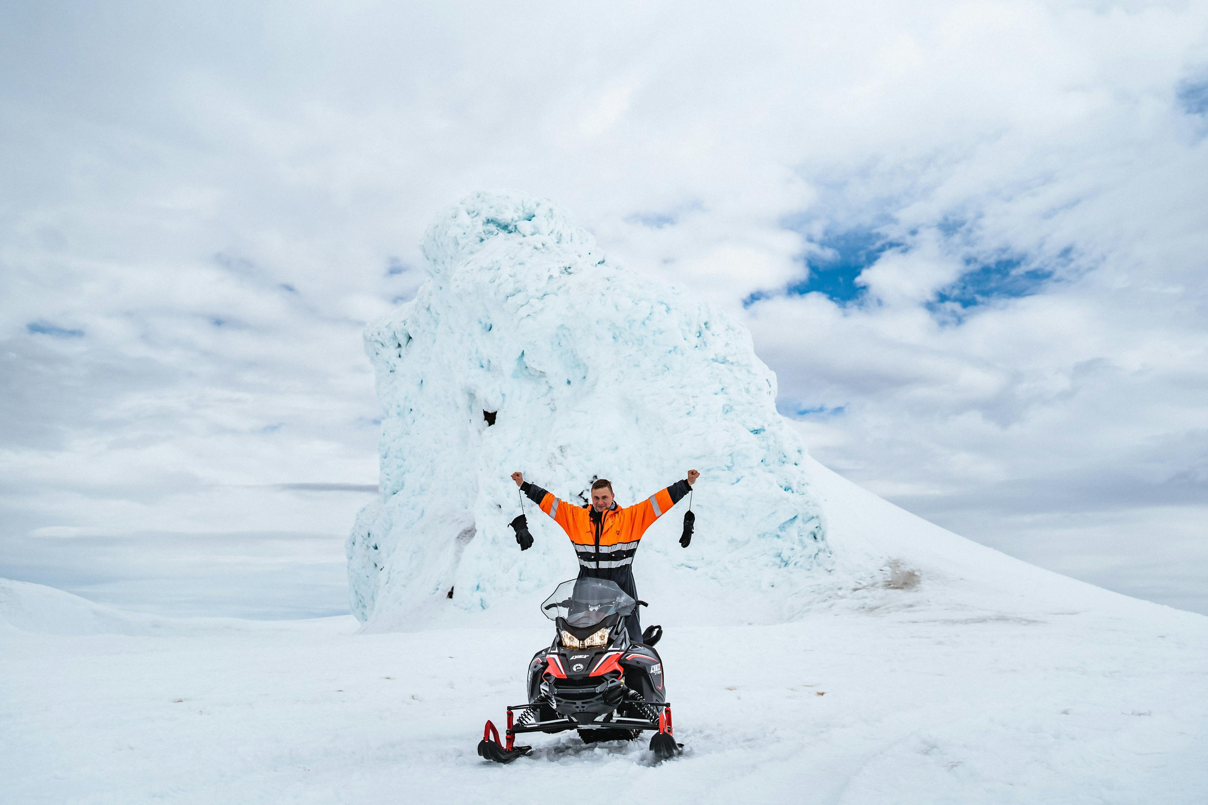  Eyjafjallajökull Snowmobiling Tour